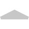 Ekena Millwork Peaked Cap Smooth Architectural PVC Combination Pediment, 66"W x 23-3/8"H x 2-3/4"P (Pitch 6/12) PEDPC066X235PKC00 - alternate 4